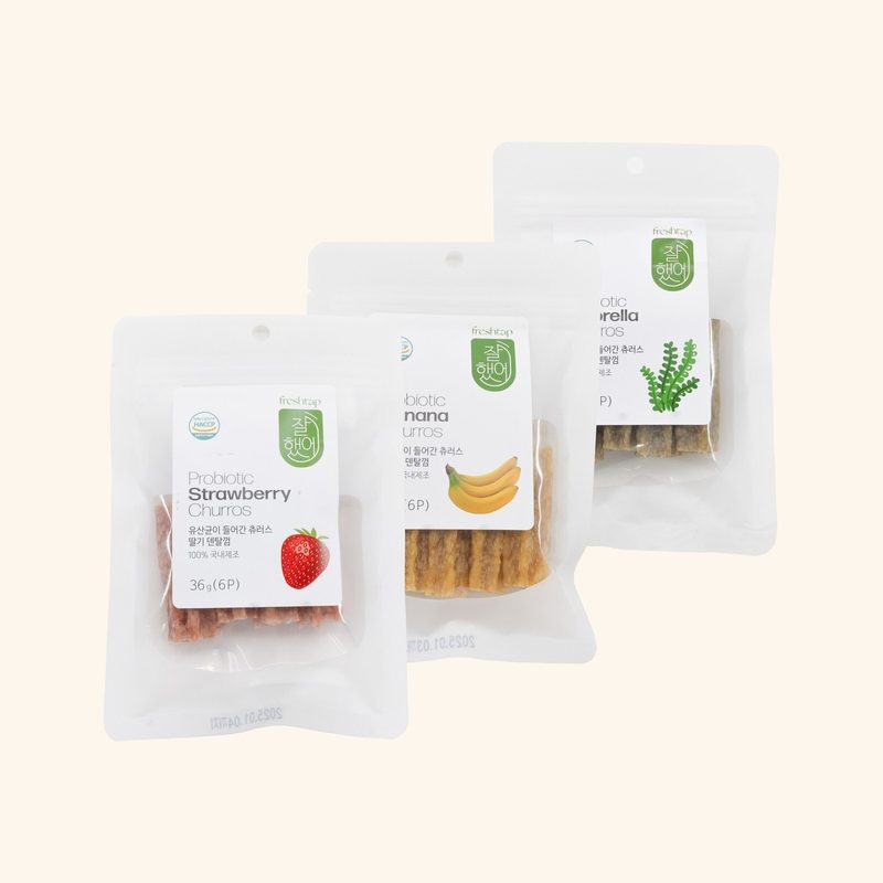 Freshtap Good Job! Probiotic Churros Dental Chew